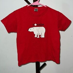 Canada Polar Bear Kids Souvenir T-Shirt